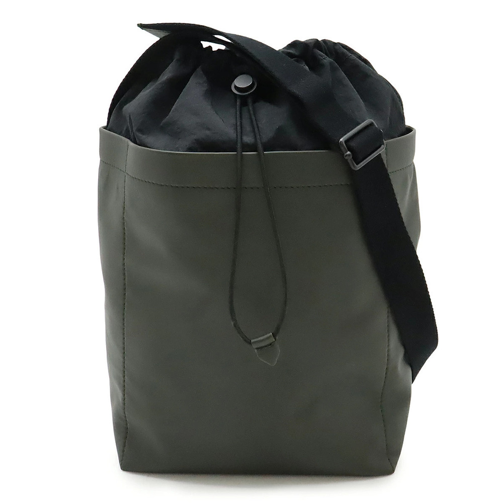BOTTEGA VENETA Drawstring Bag Crossbody Khaki Green Black